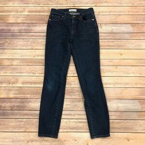 Madewell 9 Inch High Rise Skinny Jeans in Davis Dark Wash